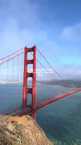 Lived on the east coast my entire life, had to see what the hype was about #california #sanfrancisco #goldengate #goldengatebridge #fyp #travel #westcoast #bayarea #overlook  