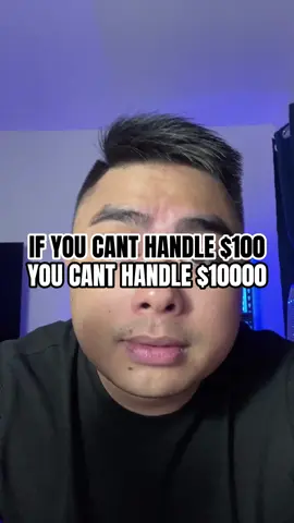 If you cant handle $100 you cant handle $10000  #coachniel #forex #trading #copytrading #aitrading #bottrading #passiveincome 