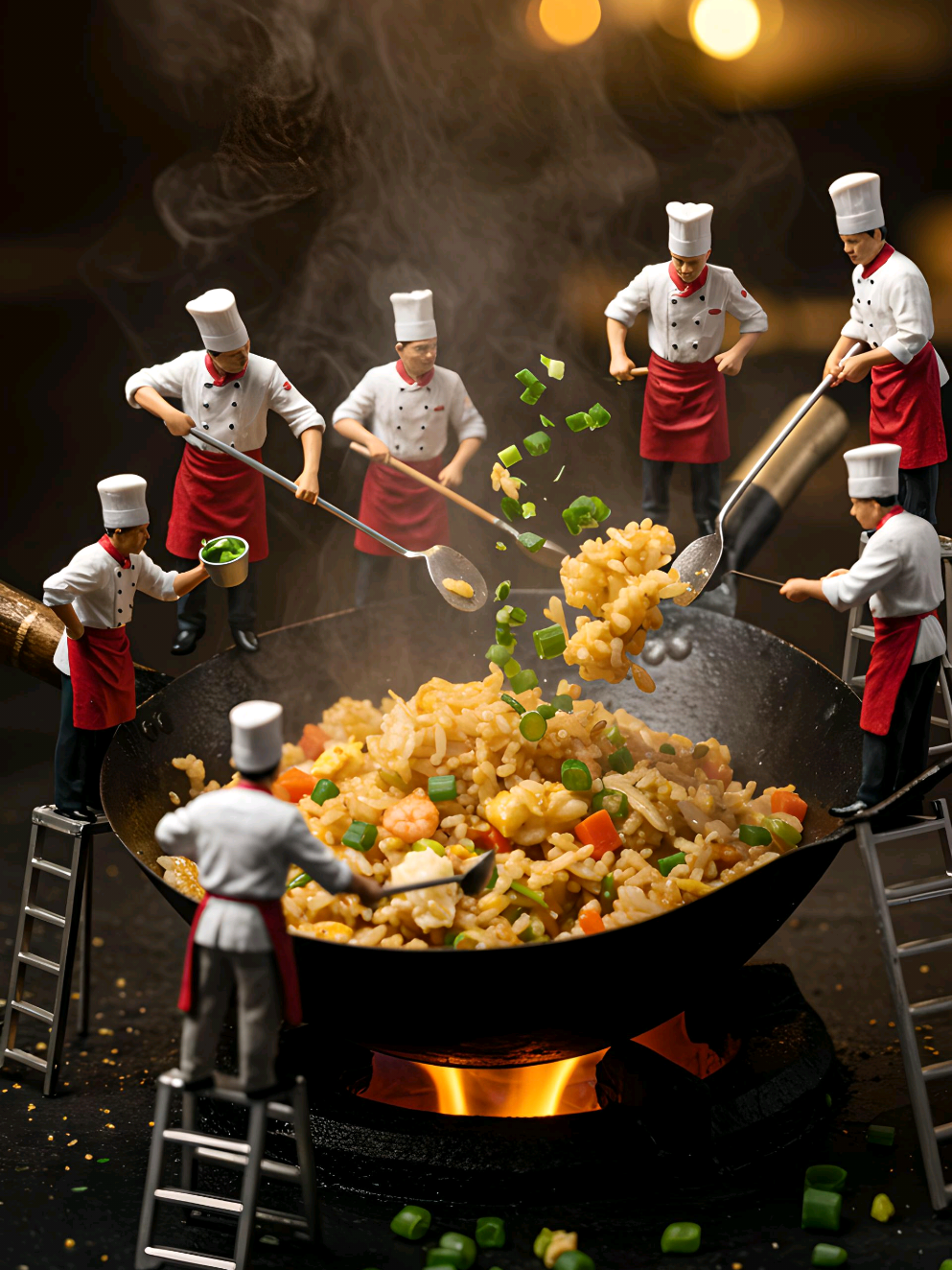 This is not animation. Not stop motion. It’s 100% AI. Tiny chefs are cooking NASI GORENG, Indonesia’s most iconic dish 🇮🇩🔥 ⠀ From wok to plate — every detail is handcrafted by artificial intelligence. Food, culture, and fantasy collide in one tiny kitchen 🍳 ⠀ Where are you watching from? Drop your flag in the comments! Follow for more tiny culinary worlds!  #NasiGoreng #TinyChef #ai #AIArt #artificialintelligence  #IndonesianFood #MiniatureCooking #CreativeAI #FoodTok #MiniWorld 