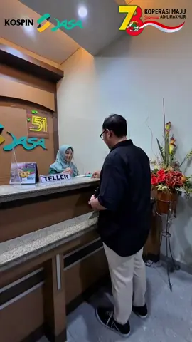 Layanan Prima, Senyum Nyata dari Kospin JASA ✨ Setiap senyuman, setiap sapaan hangat, dan setiap solusi yang kami berikan adalah bentuk nyata komitmen kami untuk #LayananPrima. Karena bagi kami, melayani bukan sekadar tugas—ini adalah panggilan hati. 🤝 Kospin JASA hadir untuk memberikan pelayanan terbaik 📱 Langsung maupun digital, kami siap mendampingi 🌟 Bersama membangun usaha, bersama jadi kuat! 🎉 Selamat Hari Koperasi ke-78! Mari terus majukan koperasi untuk Indonesia yang adil dan makmur 🇮🇩 @Koperasi Simpan Pinjam JASA  💙 #KospinJASA #HariKoperasi78 #KoperasiMaju #LayananPrima #UMKMNaikKelas 📍#Pekalongan #KoperasiModern #SenyumJasa #IndonesiaAdilMakmur