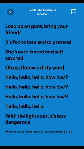 Part 24| Nirvana - Smells Like Teen Spirit (Lyrics) #musicrecommendations #lyrics #fyp #fypppppppppppppp #fypage #spotify #nirvana #smellsliketeenspirit 
