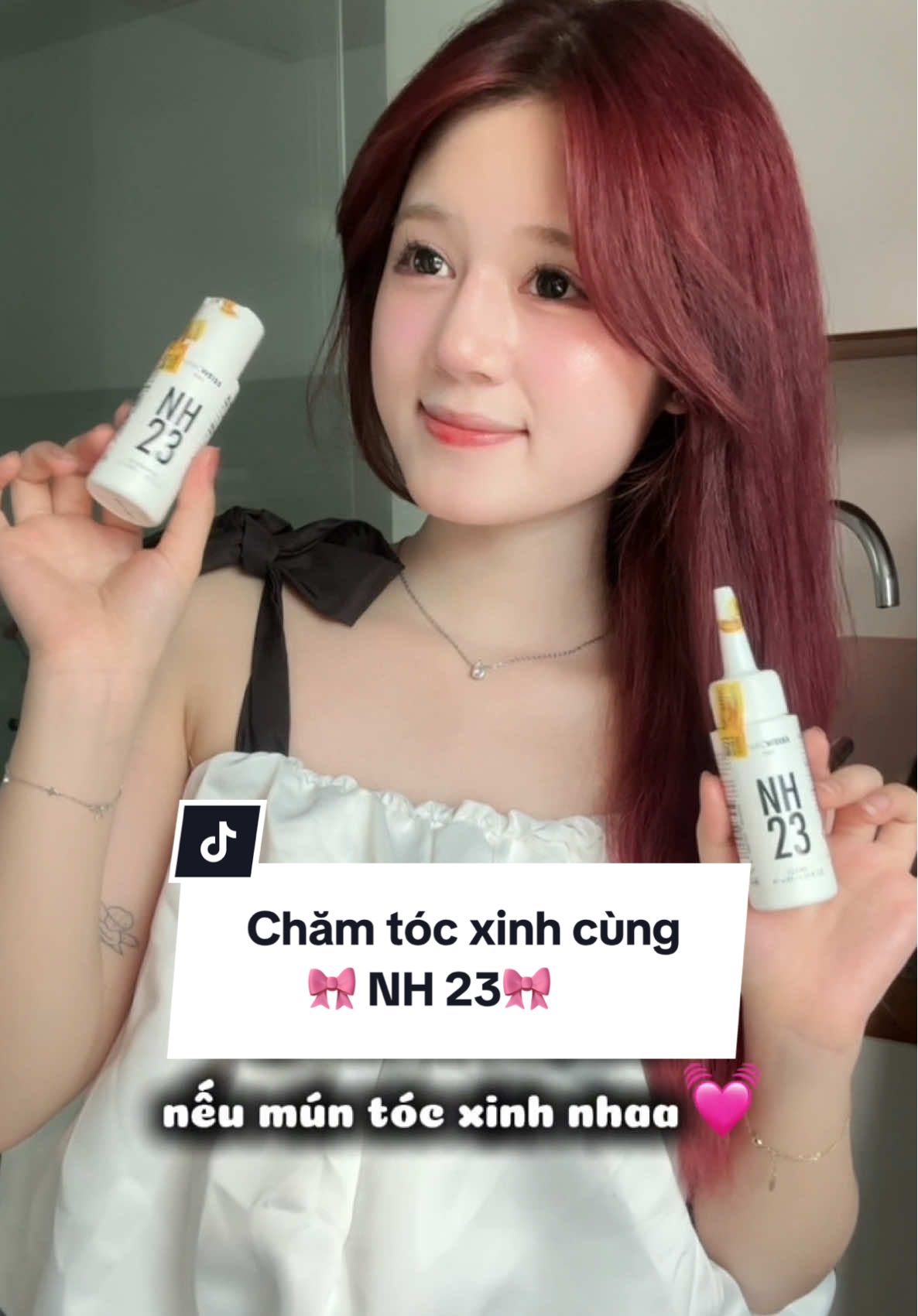 các nàng nào hay “phá tóc” như tui thì đây là tín hiệu nhắc nhở chăm tóc chắc khoẻ liền thuiii!!😍 #NH23 #NH23MarcWeiss #MarcWeissParis #phụchồitóc #tẩytóc #tẩytócbạchkim