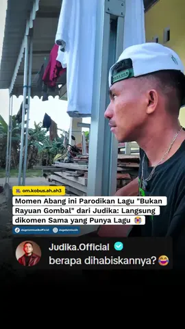 Lucu banget parodinya 😭 [via: @om.kobus.ah.ah3 ] #bukanrayuangombal #judika #parodi #lucu #dagelanmusik