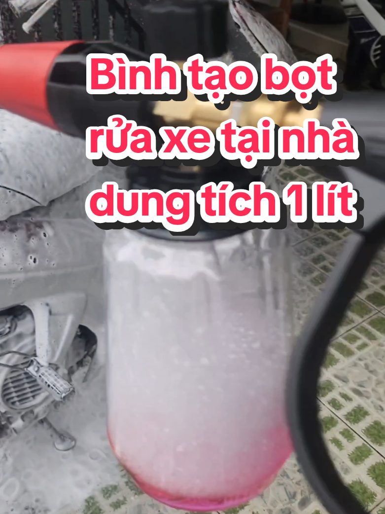 Bình Foam tạo bọt rửa xe dung tích 1 lít #huongnxh #binhfoamtaobottuyet #binhtaobottuyet 