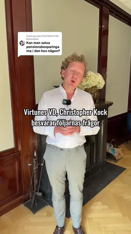 VD Christopher Kock besvarar följarnas frågor. Hur pensionssparar du?👇 