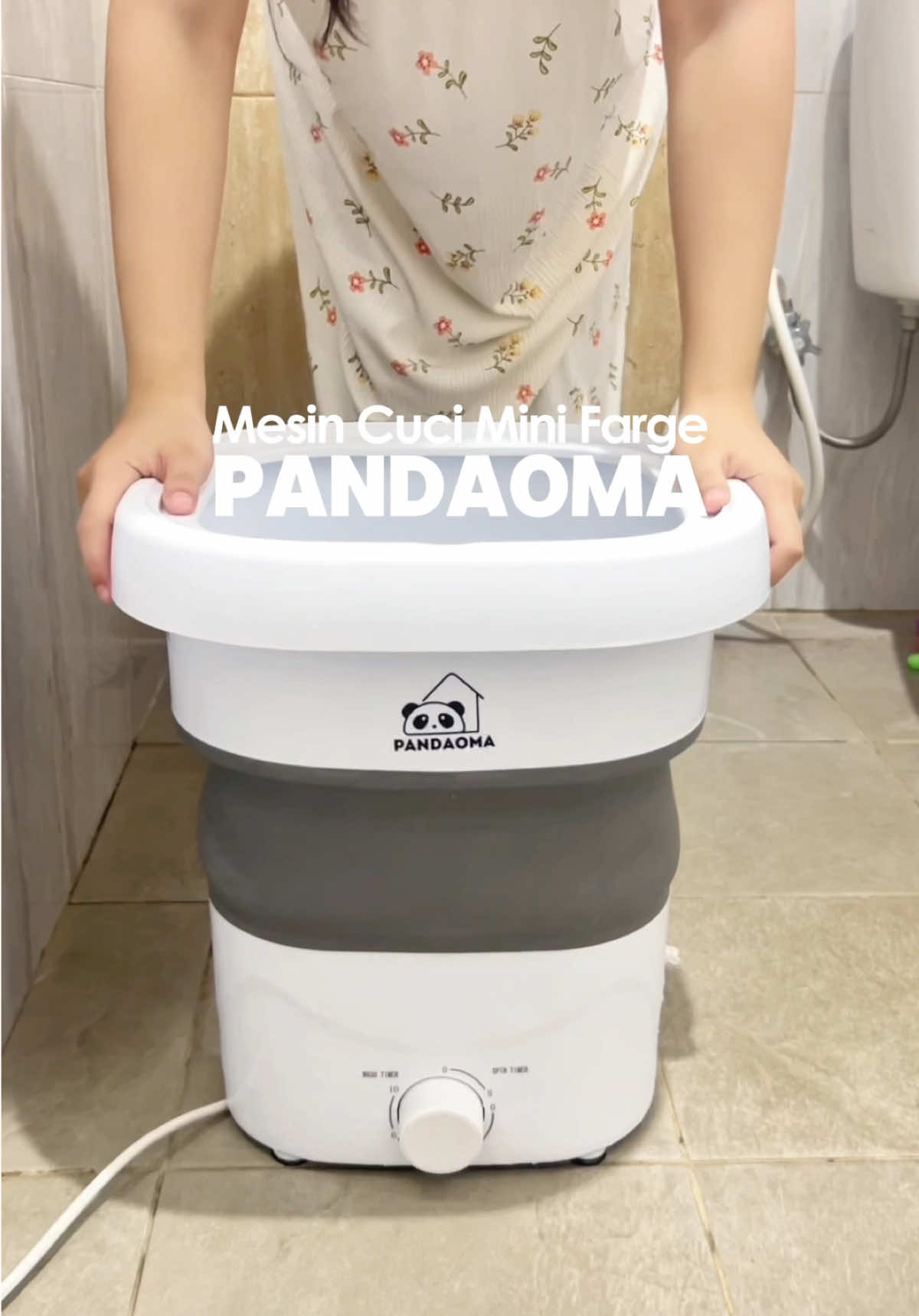 Anak kos yang males nyuci cobain deh mesin cuci ini 🫶🏻 #pandaoma #mesincucimini #mesincuciminifarge #farge #anakkos 