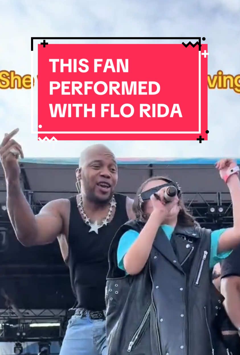 And a star was born ⭐️ This lucky fan hopped on stage to perform with #FloRida at Boise Music Festival 2025 [via 3peas0/TikTok] 