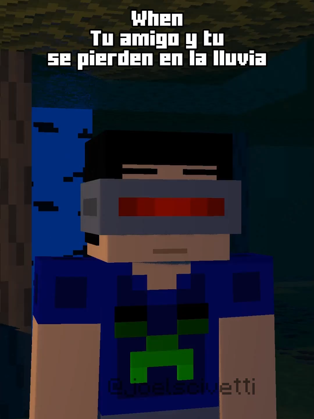 Esta lloviendo re fuerte aca XD, Remake de uno de mis videos viejos #joelscivetti #humor #Minecraft #mineimator #minecraftanimation #animation #animacion #minecraftmemes #paratí #foryoupagе #fyp #gaming