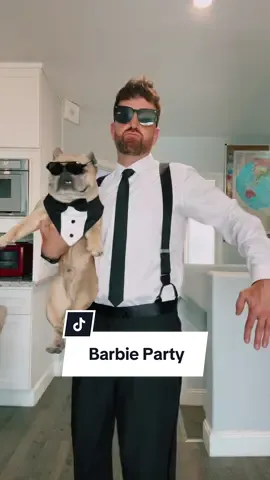 Ready to party 😎💅 #barbie #barbiegirl #ken #dogparents #frenchbulldog #comedy #dog 