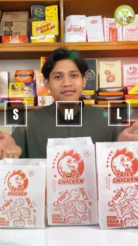 Jangan pakai 1 ukuran untuk semua pesanan. pakai ukuran kemasan fried sesuai kebutuhan, agar usaha kamu bisa hemat di masalah packaging. #packagingmurah #kemasanmurah #kemasanayam #kemasanfriedchicken #kantongfriedchicken #bungkusfriedchicken #umkm 