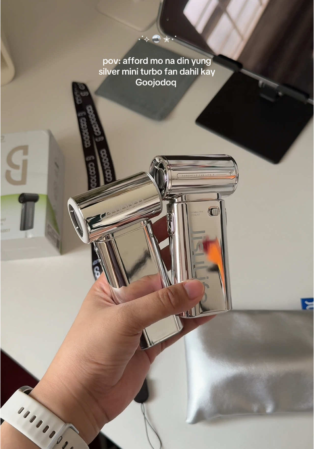 MAPAPA SALAMAT GOOJODOQ KA TALAGA #goojodoqph #silver #turbofan #minifan #handheldfan #portablefan #silverturbofan #urbansilver #miniturbofan #compactfan 