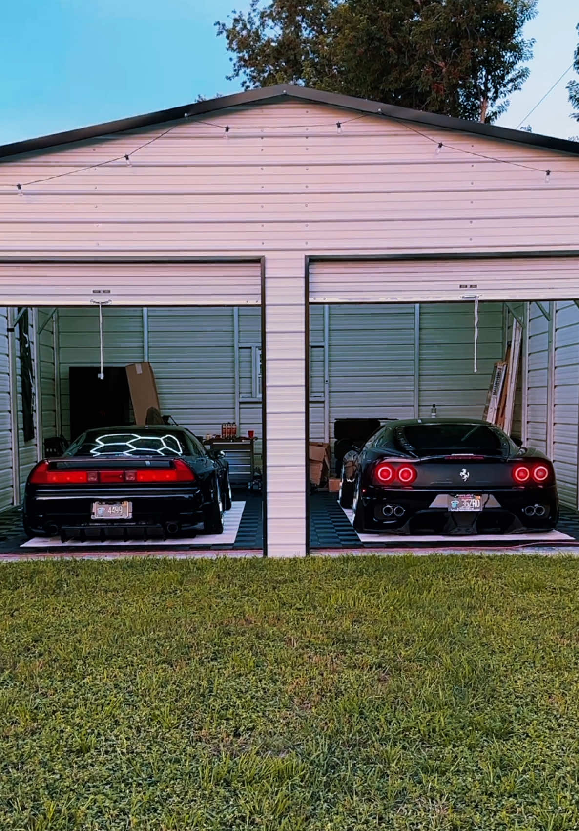 Which would you drive? 🔑 #divine #nsx #ferrari #jdm #stance #bagged #aiflift #ferrari360 #low