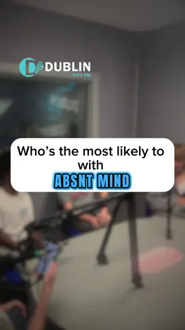 Tune in on Monday to #GoodMorningDublin at 10am to catch the full interview with @AbsntMindMusic, who chatted with @Judith Mullally !🎶 #whosmostlikelytochallenge #absntmindmusic #dublincityfm 