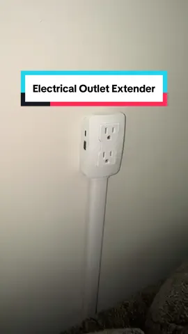 This outlet extender is a beast if you need to plug things in behind the couch #outletextender #ezoutlet #ezoutletextender 