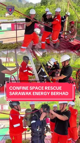 Kursus Confined Space Rescue 📍 ABPM Wilayah Sarawak 👨‍🚒 20 peserta dari Sarawak Energy Berhad 📅 Hari 1 (10 Julai) Pengenalan ruang terkurung, bahaya & risiko, kawalan udara, SCBA, dan latihan pergerakan dalam ruang sempit. 📅 Hari 2 (11 Julai) Latihan sistem menyelamat menegak & pengurusan mangsa di simulator SHIPFIRE. 🔥 Latihan realistik, ilmu praktikal — demi keselamatan dalam ruang terkurung! #ConfinedSpaceRescue #SarawakEnergy #BombaMalaysia #ABPMSarawak