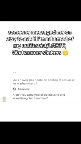 imagine messaging an etsy account because you got upset about some stickers #artist #digitalart #digitalartist #warhammer #warhammer40k #warhammercommunity #warhammerart #warhammer40000 #stickers #etsy #etsyshop #wargaming #lgbt #lgbtart 
