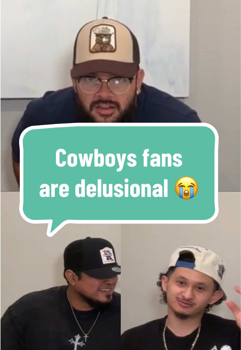 Super delusional 😂😂🙅🏻‍♂️  #fyp #foryou #tiktok #dallascowboys #dallas #arlington #jerryjones #nfl #football #americasteam #podcast #funny #delusional #cowboysfan #nflseason #funny #thoughts #reaction 