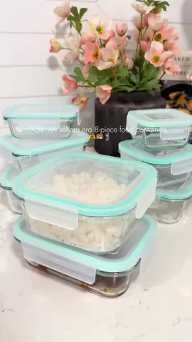 ¿Quién más usa el tarro de mantequilla para guardar comida? 😅 ¡Dejen eso ya! 😂 Este set de 8 envases de vidrio es hermético, resistente y súper práctico. Mantiene los alimentos frescos por más tiempo y tu nevera se ve organizada. #glassfoodcontainers #homehacks #foodcontainer #tiktokshopdealsforyoudays #dealsforyoudays #dealsforyoudaysproduct #TikTokShop #tiktokmademebuyit