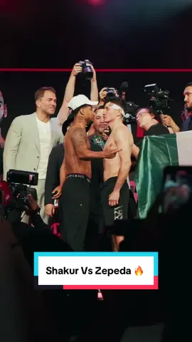 Shakur Stevenson and William Zepeda both inside the Lightweight limit. It goes down tomorrow night in New York 🔥  #boxing #shakurstevenson #wbc #andstill #faceoff 