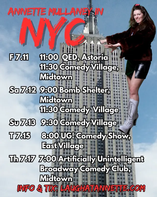The time left in NYC is waning… come out to see me ! #nyc #comedy #standupcomedy #livecomedy #nycstandup #kingkong 