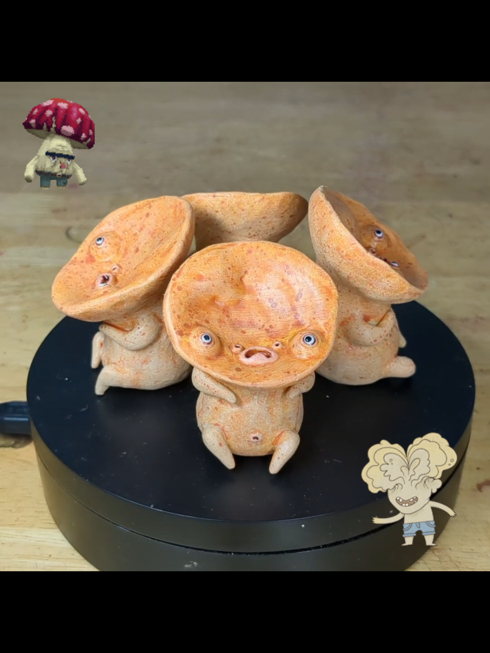 Puddings apocalypse! 🍄☢️🍮 #kawaii #chibi #fetusoids #DarkArt #CreepyCute #ooak #DesignerArtToys #lonelypuddings #mutant #fungus #CollectibleArt 