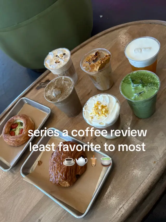 A little taste test at series a coffee in Beverly Hills. I wanted to like everything and I did 🥲🤣 will 100 percent be back soon @SERIES A COFFEE, BEVERLY HILLS #coffeetiktok #matcha #coffeereview #fyp 