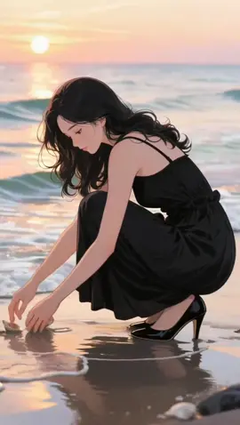 When the sunset meets elegance, you get a moment like this #girl #beach 