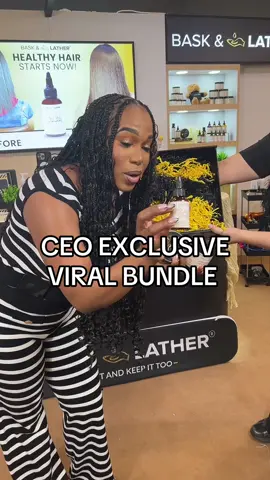 YUP y’all heard us! We have an exclusive bundle stamped and approved by our CEO. Join our LIVE NOW to tap innnnn  #baskandlathermegalive #megalive #fyp #tiktokshopfinds #dealsforyoudays #blackownedbusiness 