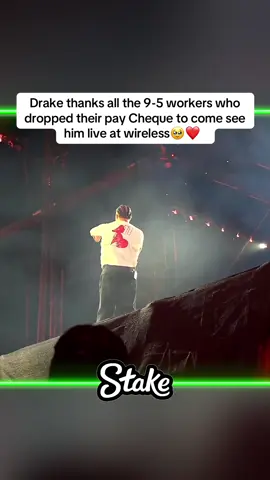 Drake thanks all the 9-5 workers who dropped their pay Cheque to come see him live at wireless🥹❤️   #Tota #totaclips #totaandray #kaicenat #amp #viral #fyp tota clips from his twitch stream, may include ray or kai cenat #adin #adinross #faze #fazerug #drake #wireless #drake #centralcee #nelk #nelkboys  - adin ross tota nelk boys & faze rug in london for wireless 2025 to see drake and central cee 