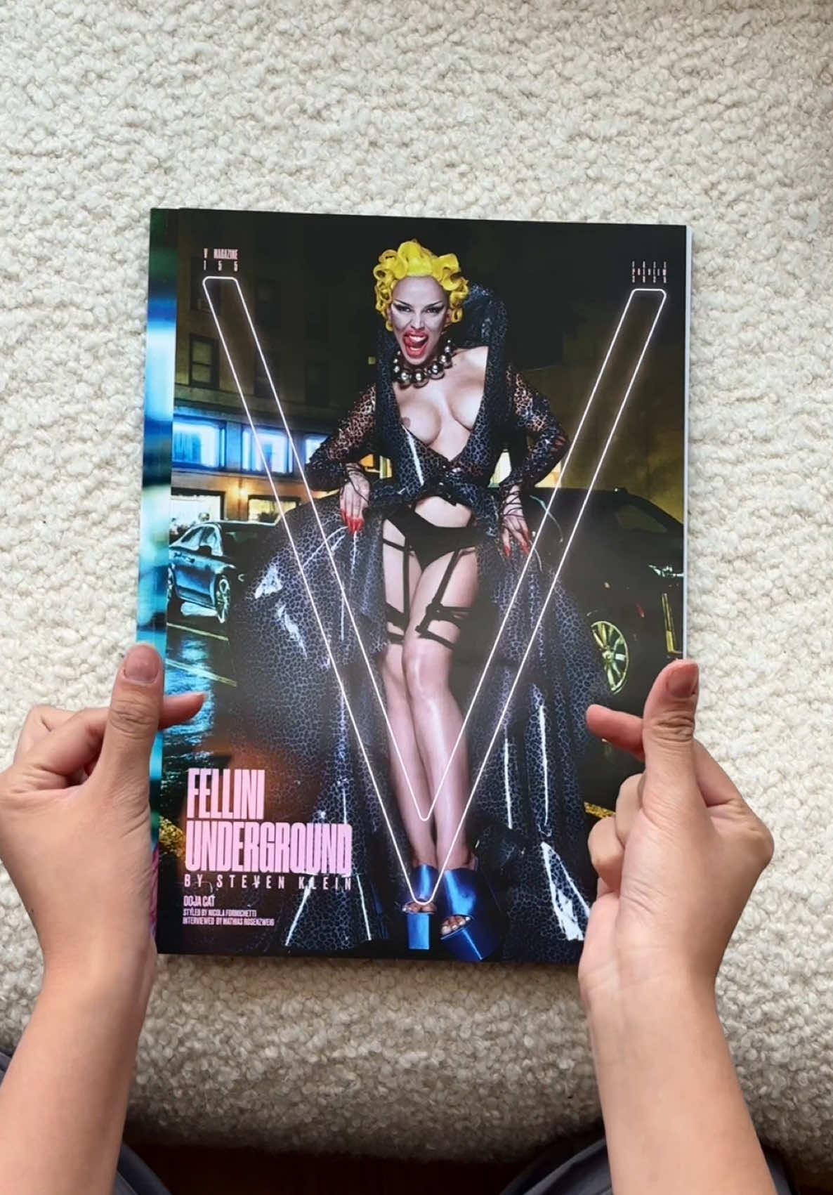 Step into the Deluxe Edition of our V155 Fall Preview 2025 issue. This special online-only release features an exclusive cover starring @Doja Cat—photographed by #StevenKlein—alongside additional imagery of the music superstars with a trio of next-gen supermodels @Amelia gray, @Delilah Belle, and @Daiane Sodré, our radiant muses in a neon-lit homage to New York City nightlife. Available in limited quantities—secure your copy now at shop.vmagazine.com (link in bio!) 