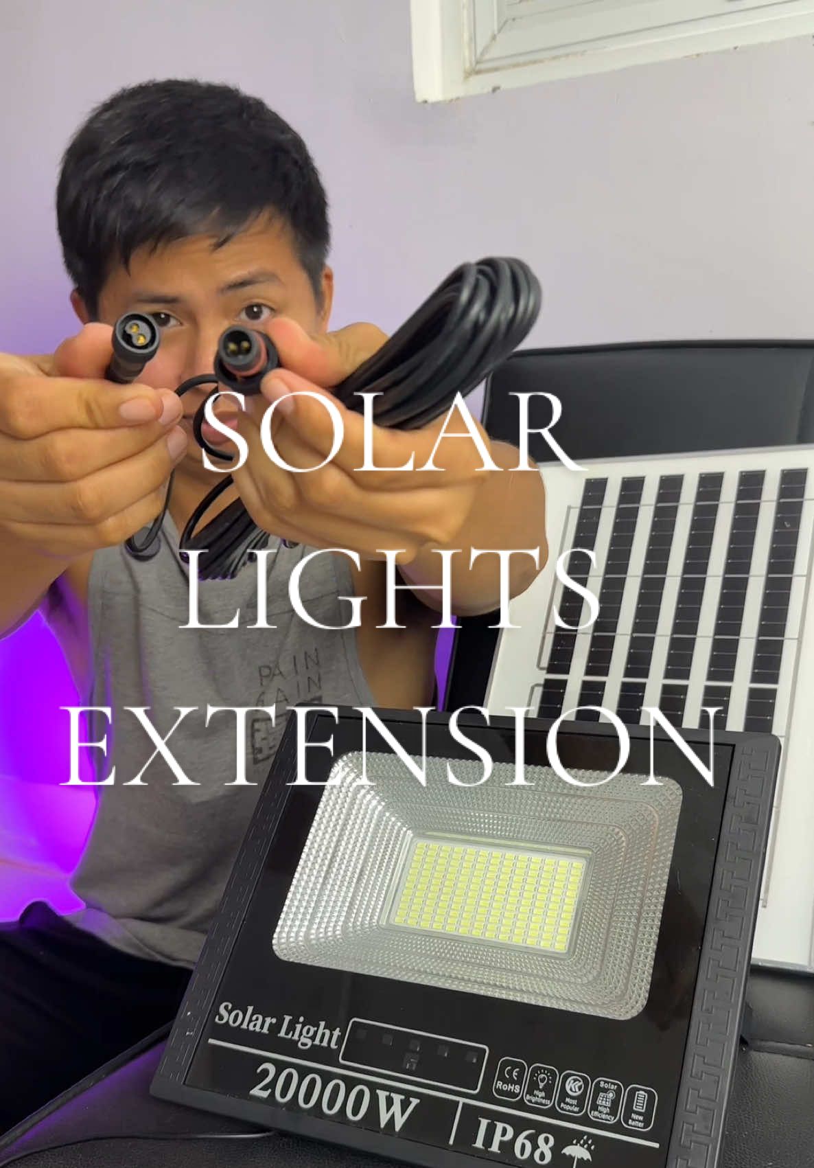 SOLAR LIGHTS EXTENSION CABLE #solarlights #solar #outdoorsolarlight #indoorsolarlight 