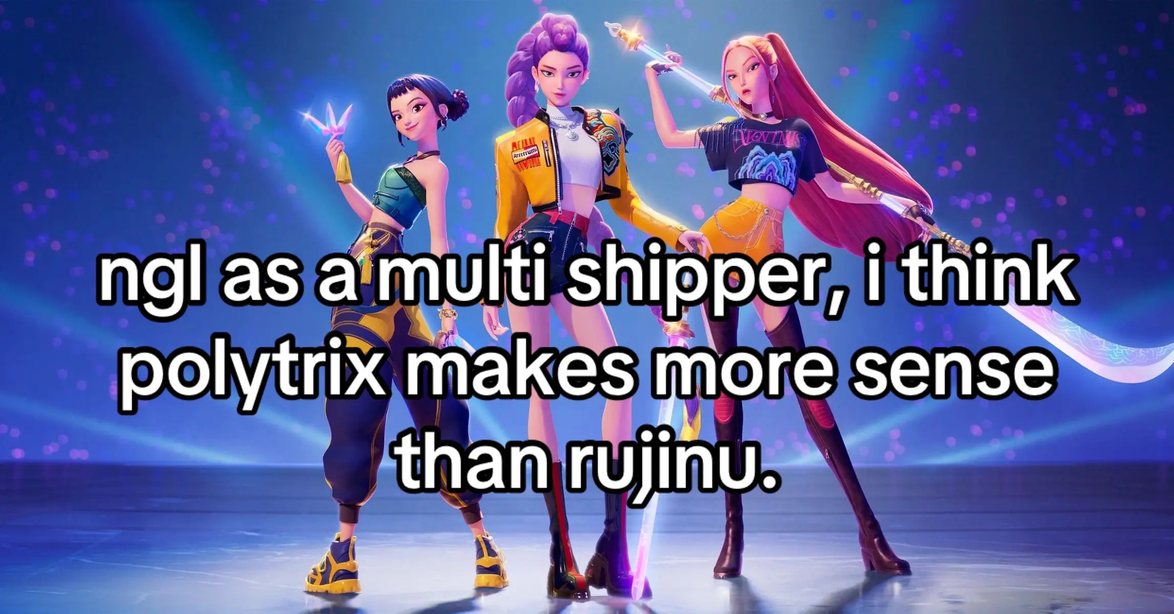 #POLYTRIX || i couldn’t fit this in the video but, another thing is that people ship mira with abby or romance but in the movie mira doesn’t like either and gets very mad everytime they are mentioned. i headcannon her as lesbian if anything, she likes the abs but not the man. i’m sorry but i just can’t see mira with a man😭😭 #fyp #fypシ゚viral #viral #xyzbca #tatcha #kpopdemonhunters #rujinu #polytrix #mira #zoey #sajaboys #huntrix 