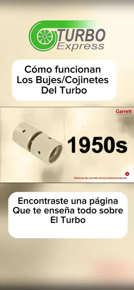 Qué función cumplen los bujes del turbo? 🧩⚙️ ¡El aceite no solo lubrica, también sostiene! 🔧💨 En este video te explicamos el papel clave que cumplen los bujes o cojinetes dentro del cartucho del turbo, y cómo el aceite interactúa con ellos para evitar el contacto directo entre metales. 👉 ¿Qué hacen los bujes? ✔️ Sostienen y guían el eje del turbo mientras gira a más de 300.000 RPM ✔️ Reducen la fricción y el desgaste ✔️ Crean una película de aceite que separa el eje de las paredes metálicas 🛑 Sin una correcta lubricación: ❌ Los bujes se desgastan ❌ El eje pierde alineación ❌ El turbo comienza a silbar, perder presión y finalmente falla 💡 El aceite no solo lubrica, también actúa como “colchón” entre piezas internas. Por eso es vital que el sistema de lubricación funcione al 100%. 📲 Síguenos para más contenido técnico sobre turbos, reparación y mantenimiento profesional. 🛠️ En Turbo Express, conocemos tu turbo por dentro y por fuera. #TurboExpress #BujesDelTurbo #LubricacionTurbo #TurboDiesel #TallerDiesel #CojinetesDelTurbo #AceiteMotor #MecanicaDiesel #Turbocompresor #Turbocharger #TurbosYPartes #MotorDiesel