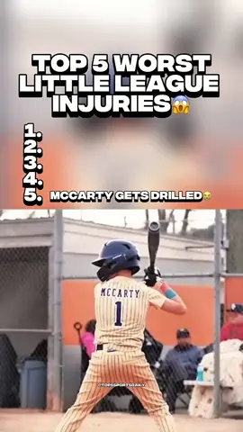 TOP 5 WORST LITTLE LEAGUE INJURIES😱 #MLB #baseball #littleleague #sports #top5 #injuries 