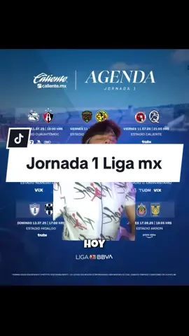 Horarios y transmisión de la jornada 1 de la liga Mx. #virtual #fyp #live #ligamx #cruzazul #america #uanl #monterrey #chivas #unam #pumas #toluca #campeon 