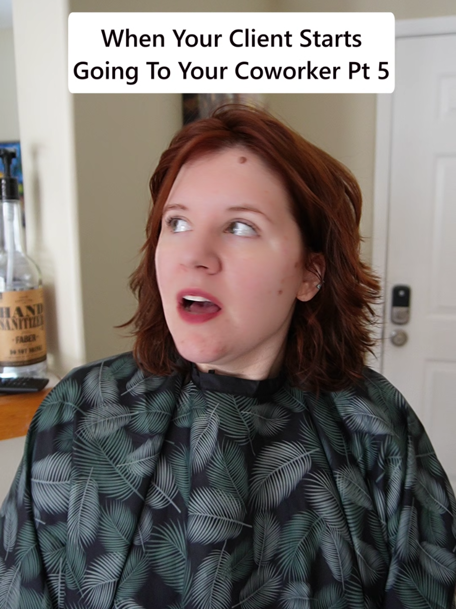 the drama continues #coworkers #hairsalon #hairsalondrama #hairstylistdrama #hairstylistdrama #hairstylistsbelike #skit #hair #sarahharlow #drama #hairdresserskit #coworkerdrama #hairdresserproblems 