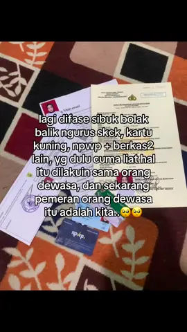 🥹🥹 #fyppppppppppppppppppppppp #kartukuning #skck #fyp #nyarikerja #npwp #bpjskesehatan 