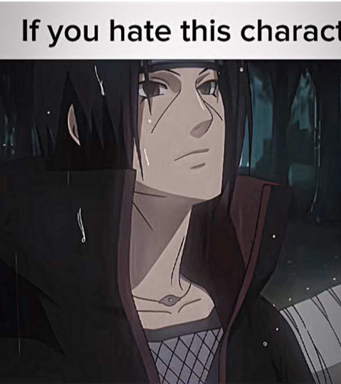 You hate this characte..🙂…? #anime #narutoshippuden #itachi #uchiaitachi #blackfire #best characters anime 