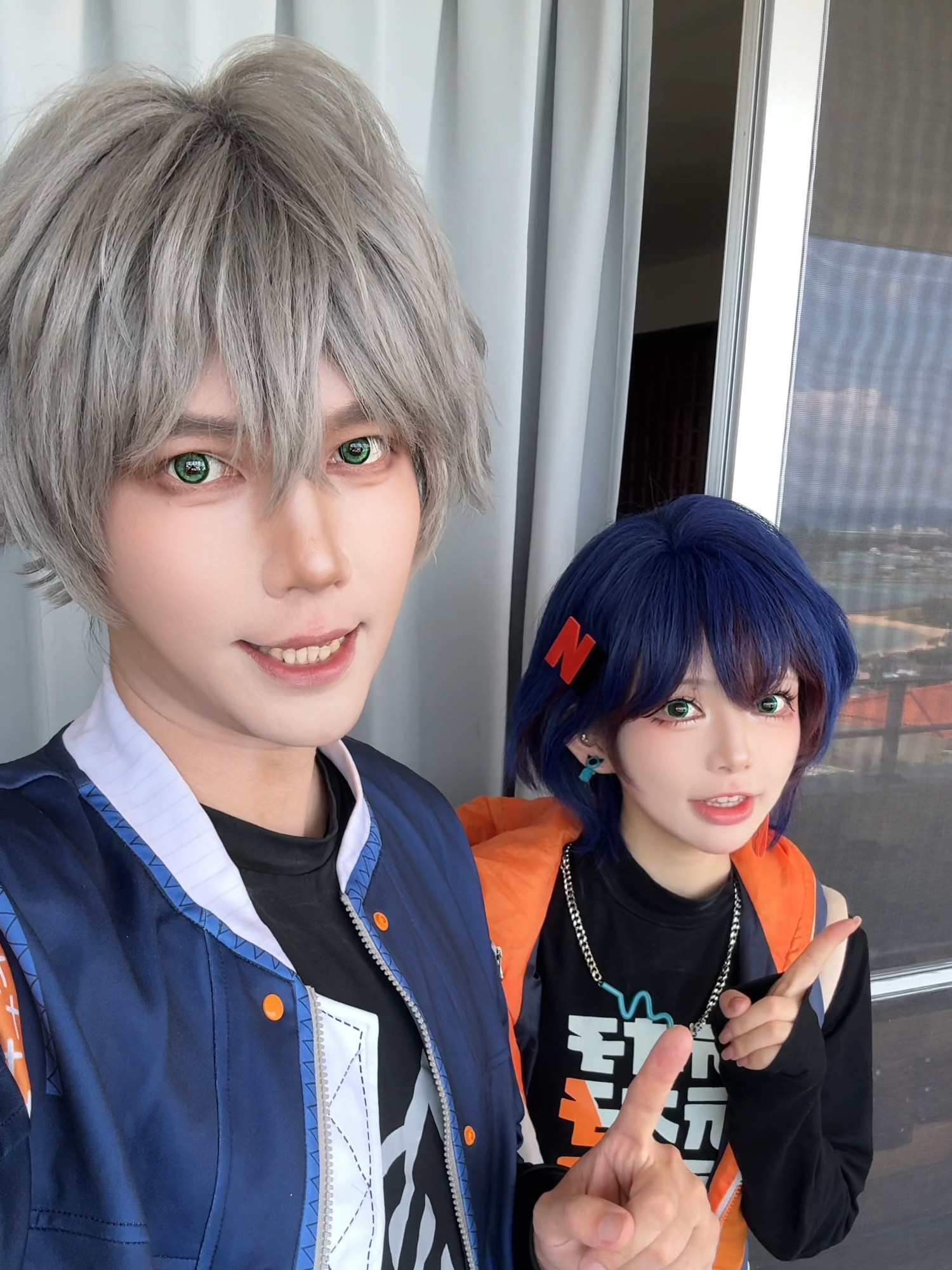 私たち一緒に旅行に行こう～#ゼンゼロ #ゼンゼロ1周年 #zzzero #zenlesszonezero #belle #wise #リン #アキラ #cosplay #水着 #swimwear #bikini #六二二同学