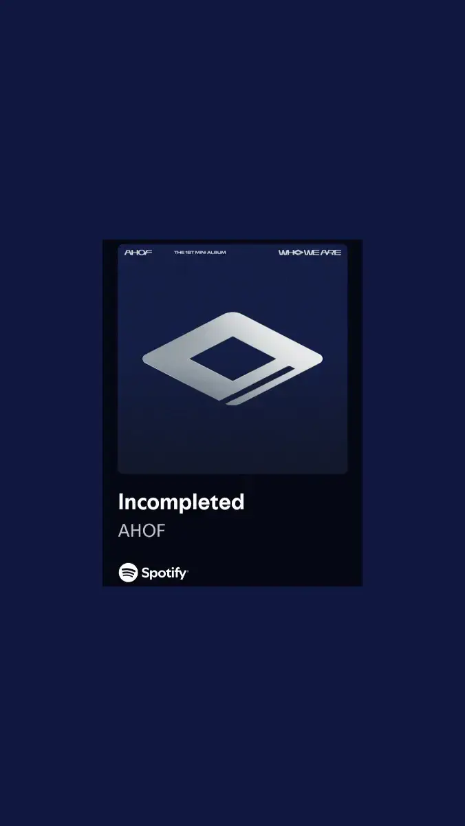 @ahof_official #AHOF #incompleted #whoweare  who we are album is really full of gems! ♡