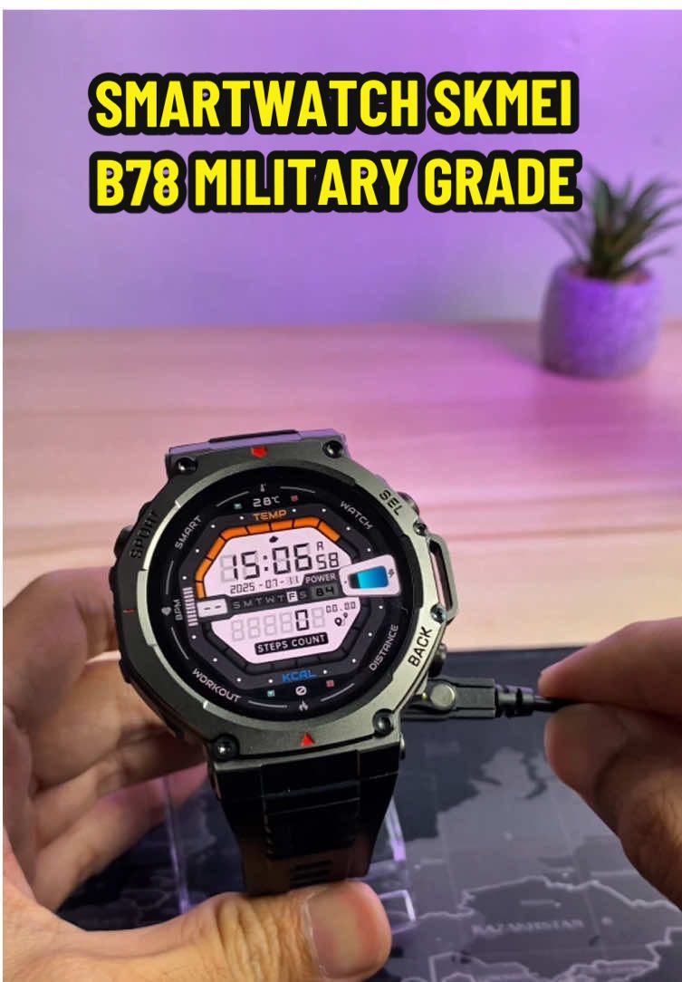 Smartwatch SKMEI B78 ini gokil bisa tahan dikondisi suhu ekstrim udah gue test di feeezer 2 hari masih nyala.  #SmartWatch  #SmartwatchSKMEI  #SkmeiB78 #SmartwatchMilitaryGrade  #GajianSale  #PromoGuncang77 