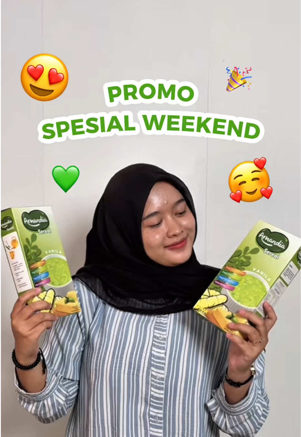Teruntuk kamu yang mau makan enak tapi pengen gula tetep stabil dan bobot tubuh tetap ideal, ini saatnya😍 mumpung lgi ada promo spesial weekend yuk join livenya 🥰 #amandia #amandiasereal #serealdiabet #snacksehat #cemilanbebasgula #probetes #fyp #makananrendahgula #promo #diskontiktok 