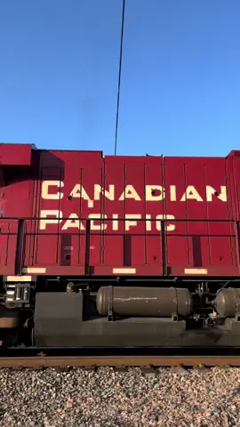 What engine is your favorite to see as a DPU? GEVO always wins w/ me. #gevo #canadianpacific #cpkc #distributedpowerunit #freighttrain #freighttransportation #railroad #america 