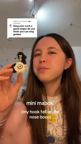 Replying to @Iloveotters🦦 mini maboki and just the high note of golden haha #crochetersoftiktok #crochettok #kpdh #kpopdemonhunters 