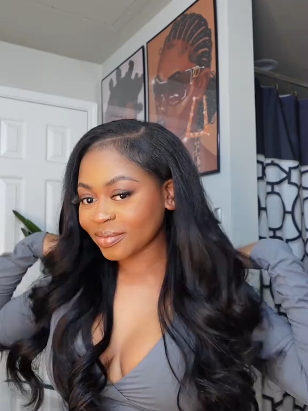 Sis… who knew a wig could eat like this??!😍and  U part wigs are so convenient 😍 𝐇𝐚𝐢𝐫: Trendy Layered Cut Loose Wave U Part Wig 22inch 🛒Search hair name: “U Part Wig” on our bio link to order or comment for the link #celiehair #celiehairwig #summersale #vactionhairstyle #hairstyletutorial #uparthairstyle #stylingwigs #newwig #newwighairstyle #wigforbeginners #shorthair #hairstyleforblackgirls #wigforblackwomen #gluelesswig #weargowig #hdlacewig #preeverythinggluelesswig #wig #summerwigs #hairtok