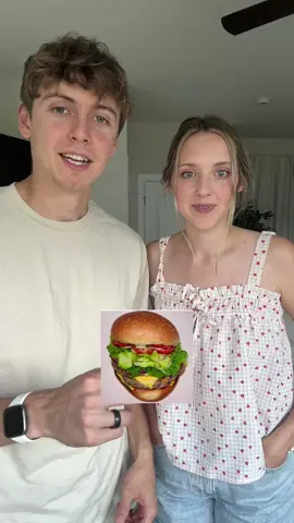 Who made this burger!?🤣 IB: @Dani + Jo #couple #trend #funny #steveharvey #thequistfamily 