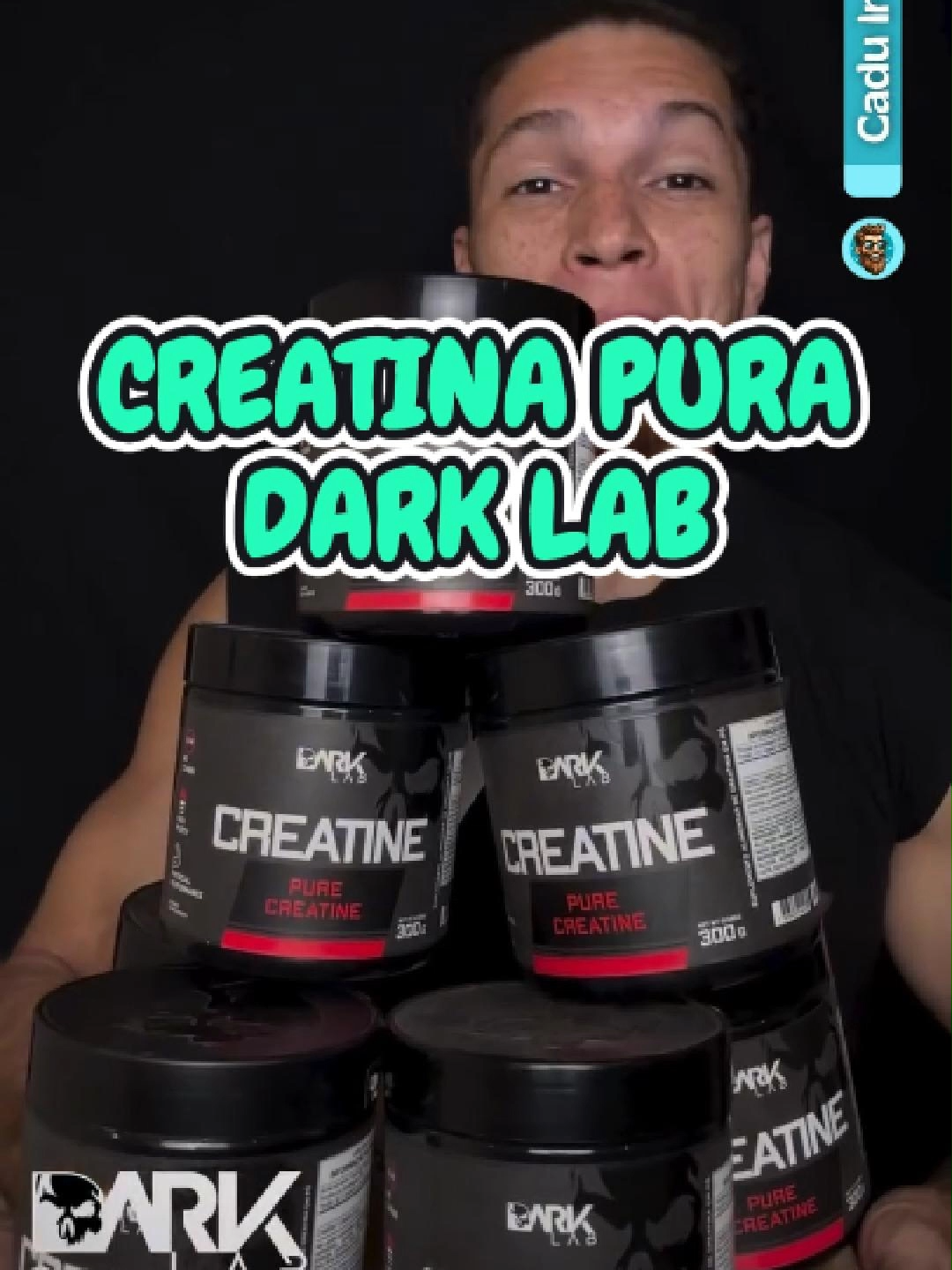 Creatina pura. Melhor Creatina.  Creatina Monohidratada Dark Lab #tiktokshop #tiktokshopchegou #darklab