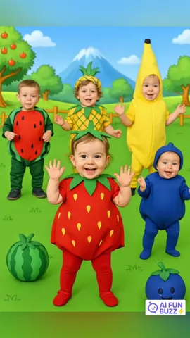 Yummy Fruits Part 2 😍 🍓🍉🍍🫐🍌 #cutebaby #cute #kids #tiktokkids #kidsoftiktok #kidssong #forkids #songforkids #hoathinh #nhacthieunhi #nhacthieunhivuinhon #fruit #fruits