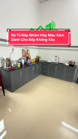 Bộ Tủ Bếp Nhôm Hộp Màu Xám Dành Cho Bếp Không Xây.  Khung Xương Hộp 38x38.  Kết Hợp Lá hộp Nhôm Nội Thất. #nhomkinhvantoanbinhphuoc #tủnhômnộithấtbìnhphước #CuaNhomXingFaBinhPhuoc #TủBếpCánhKínhBìnhPhuớc #RèmTổOngNgănLạnhBìnhPhuớc #cửalướichốngmuỗiđồngxoàibìnhphước #TayNắmTủXiMạAnodeCắtCNC #oceanluxury #@Nhôm Kính Văn Toản Bình Phước2 