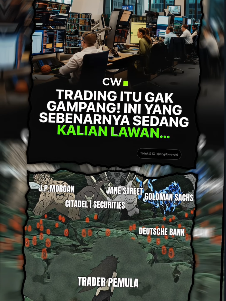 lu lawan tuh Citadel sama J.P.Morgan. sehat sehat semua trader. @CryptoWave  #cryptowave #gabrielrey #fypシ #fypviral #masukberandafyp #fyp #tradings #trader #citadel #jpmorgan #janestreet #goldmansachs #deutschebank 